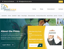 Tablet Screenshot of painthorse.com.au